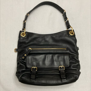 COLE HAAN BLACK LEATHER PURSE